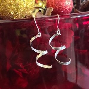 Sterling Silver Spiral Earrings